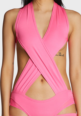 Wrapper Playsuit - Pink