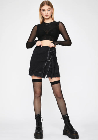 All Together Now Denim Skirt