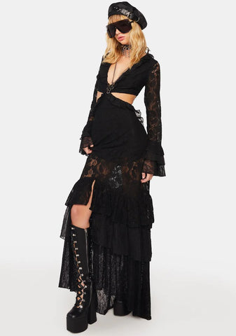 The Rumors Lace Maxi Dress