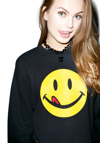 Lickity Split Crop Sweatshirt