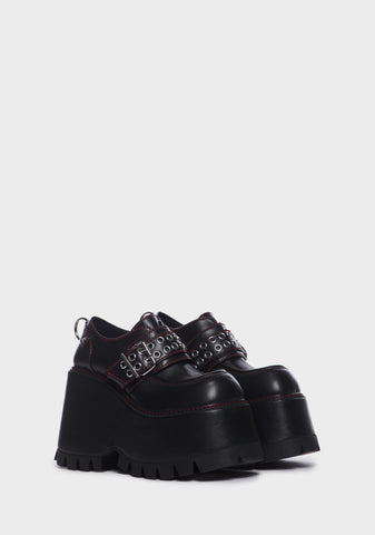Swear Word Platform Loafers