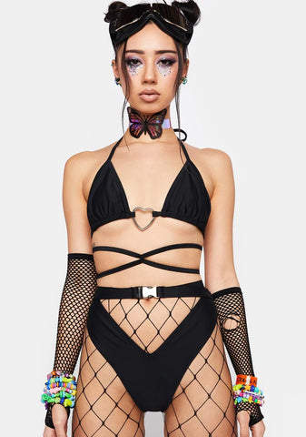 Black Buckle Bottoms