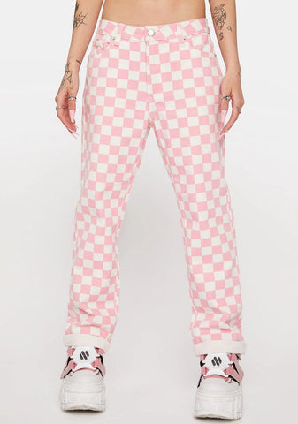 Up For A Challenge Checkered Pants