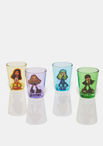 x Bratz Airbrush Four Piece Shot Glass Set