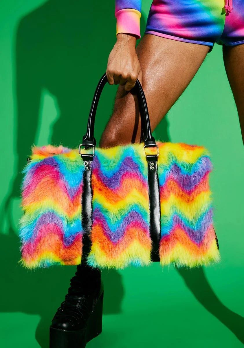 Trip To Wonderland Fuzzy Weekender