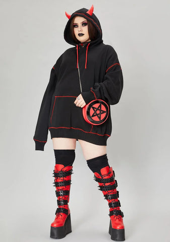 We're Calling All Devils Horned Hoodie Sweatshirt