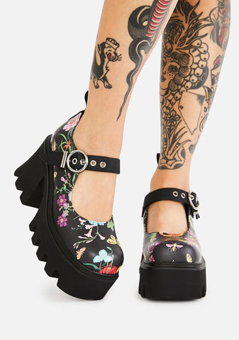 Watch Me Bloom Platform Mary Janes