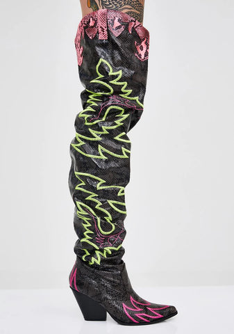 Atomic Love Bandit Cowgirl Boots