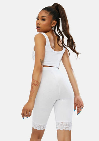 Chill One More Time Lace Biker Shorts