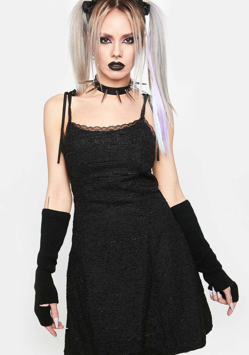 Noir Never Letting Go Mini Dress