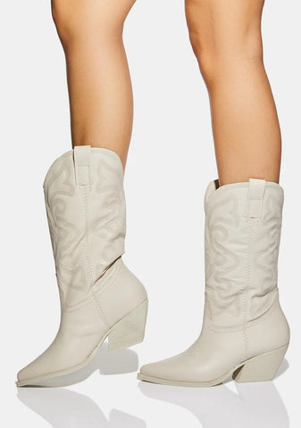 White West Cowboy Boots