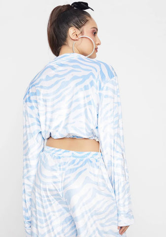 Icy Zebra Perfect Places Sweater