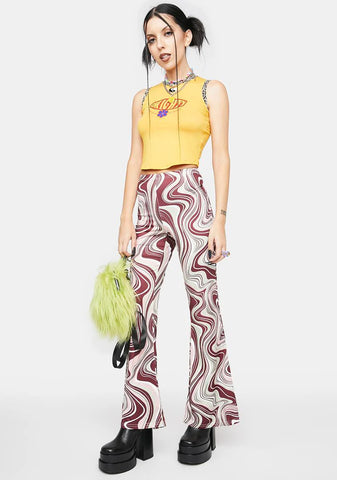 Rust How I See It Flare Pants