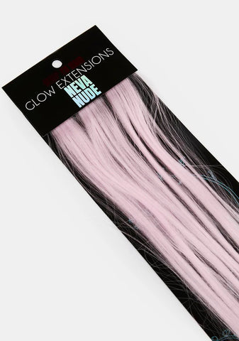 Light Pink Glow In The Dark Extensions 3-Pack