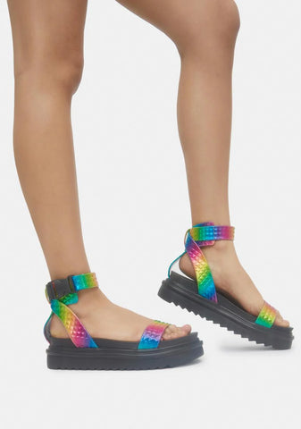 Rainbow Kassandra Gladiator Sandals