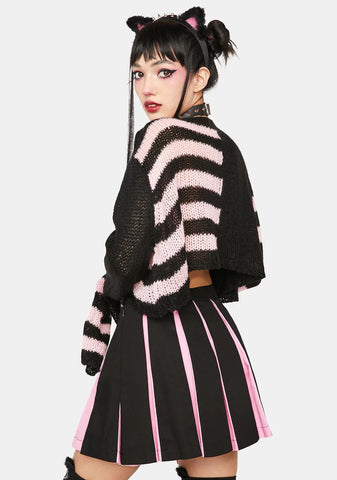 Sweet State Of Ruin Pleated Mini Skirt