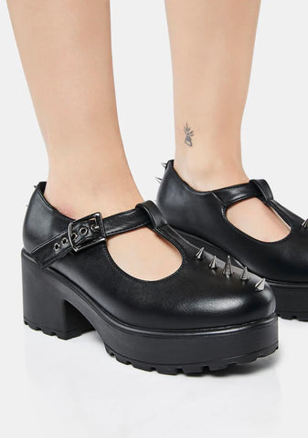Spiked Sai Mary Janes