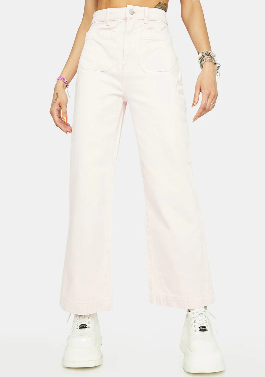 90s Pink Sailor Jeans