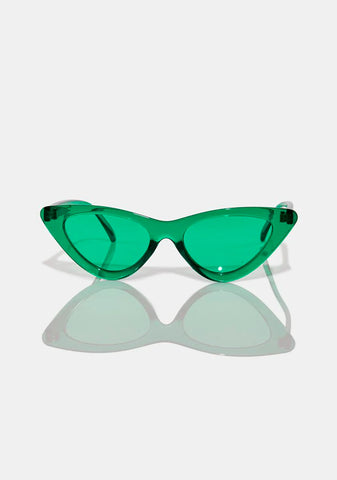 Green Cat Eye Color Therapy Glasses