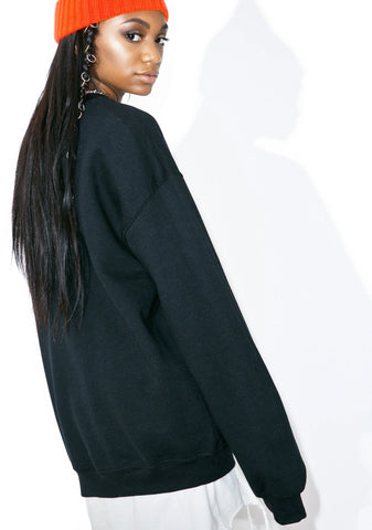 Satan Is Waitin Crewneck