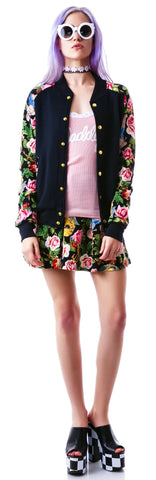 Angelic Rich Floral Athletic Jacket