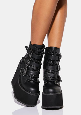Swing-103 Platform Ankle Boots