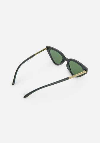 Black Zuma Cat-Eye Sunglasses