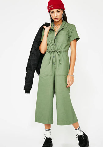 Riot Babe Cropped Jumpsuit
