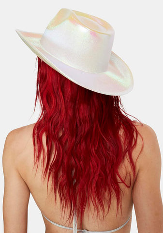 Metallic White Cowboy Hat