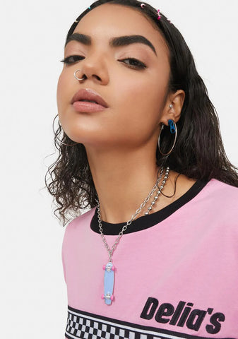 Skateboard Chic Necklace