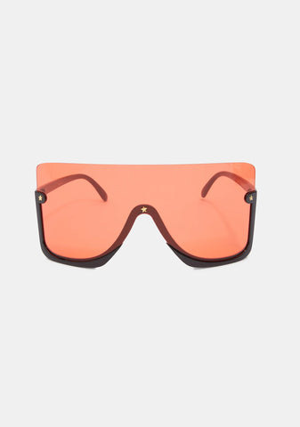 Hot Broken Promises Oversized Sunglasses