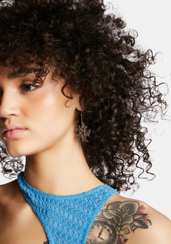 This Is For Real Ninja Star Earrings