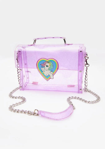 All That Glitters Clear Crossbody Bag