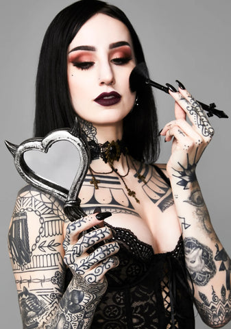 Devil's Heart Hand Mirror