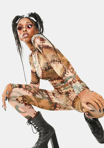 Under Your Skin Mesh Top