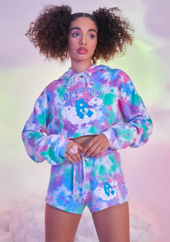 L.U.V. Luv You Tie Dye Lounge Shorts