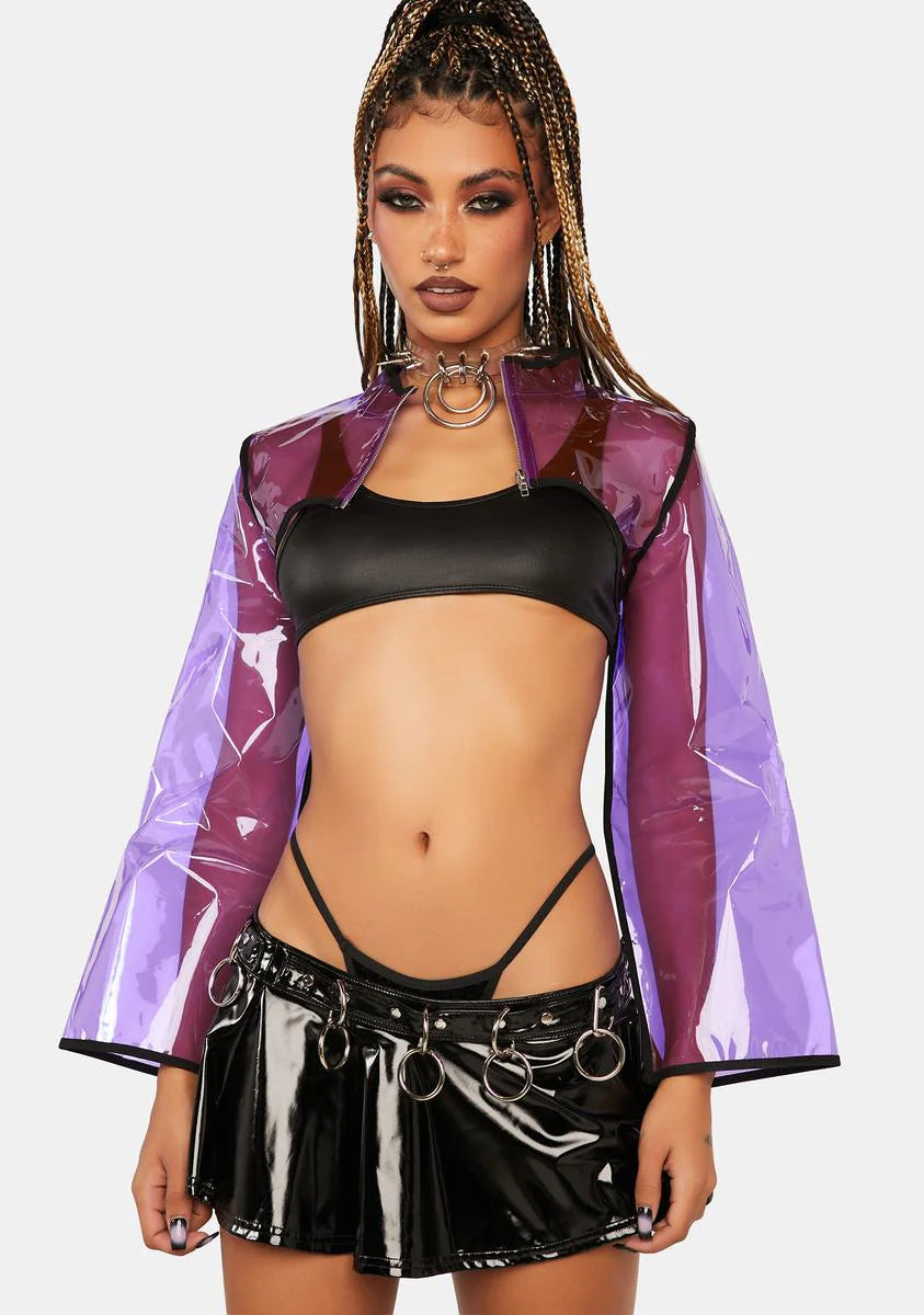 Astro Vision Vinyl Shrug Jacket