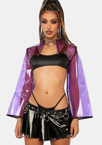 Astro Vision Vinyl Shrug Jacket