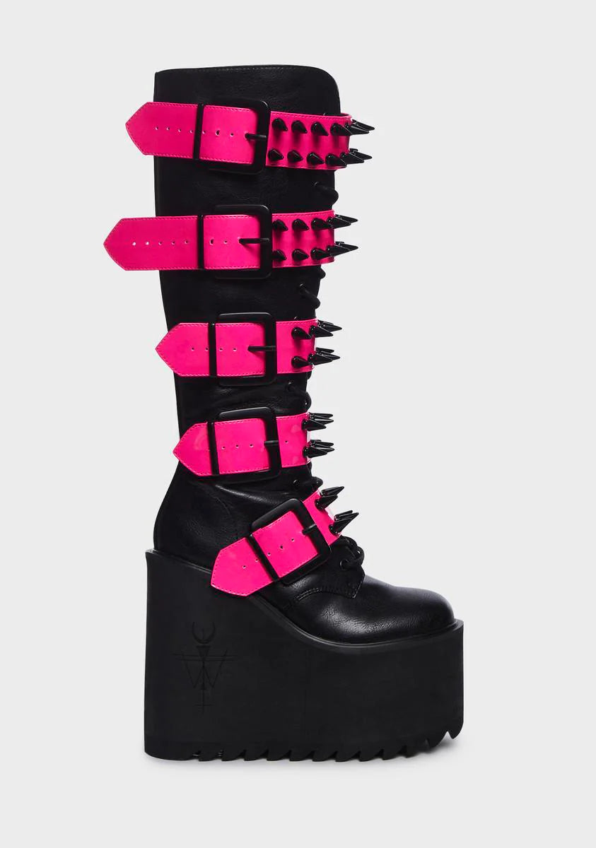 Wicked Appetite For Destruction Platform Boots