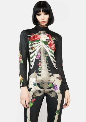 Blooming Bones Catsuit Costume