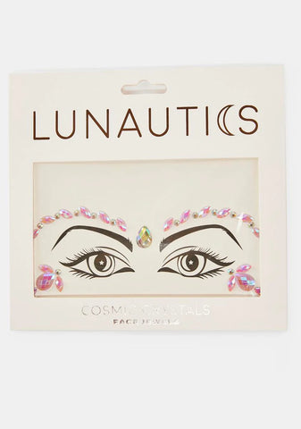 Lavender Iridescent Fractal Face Jewels