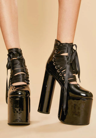 Dark Euphoria Platform Heels