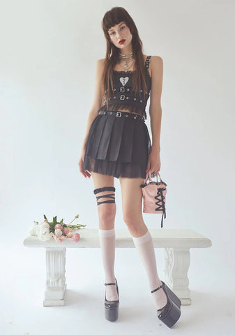 Sad Or Something Pleated Skirt