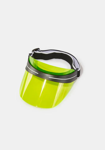 Lime Go Viral Clear Visor Cap