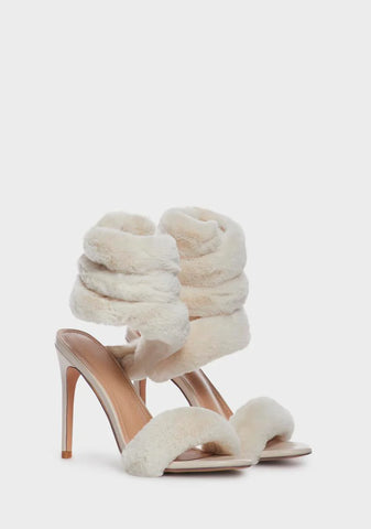 Winter Queen Furry Heels