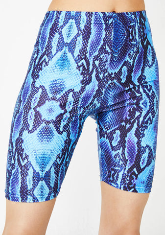 Blue Viper Biker Shorts