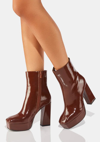 Penny Full Time Luster Platform Boots