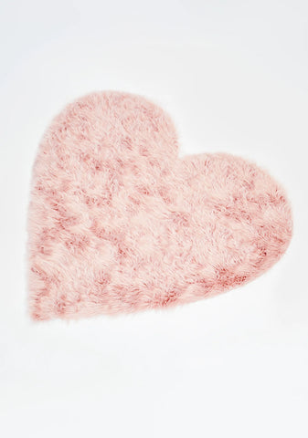 Shagadelic Heart Shaped Area Rug