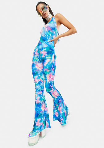 Ocean Breeze Flared Jumpsuit