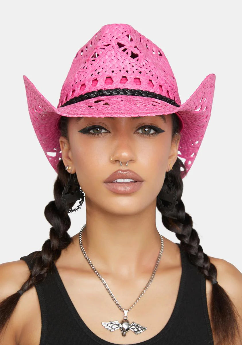 Sweet Country Side Straw Cowboy Hat